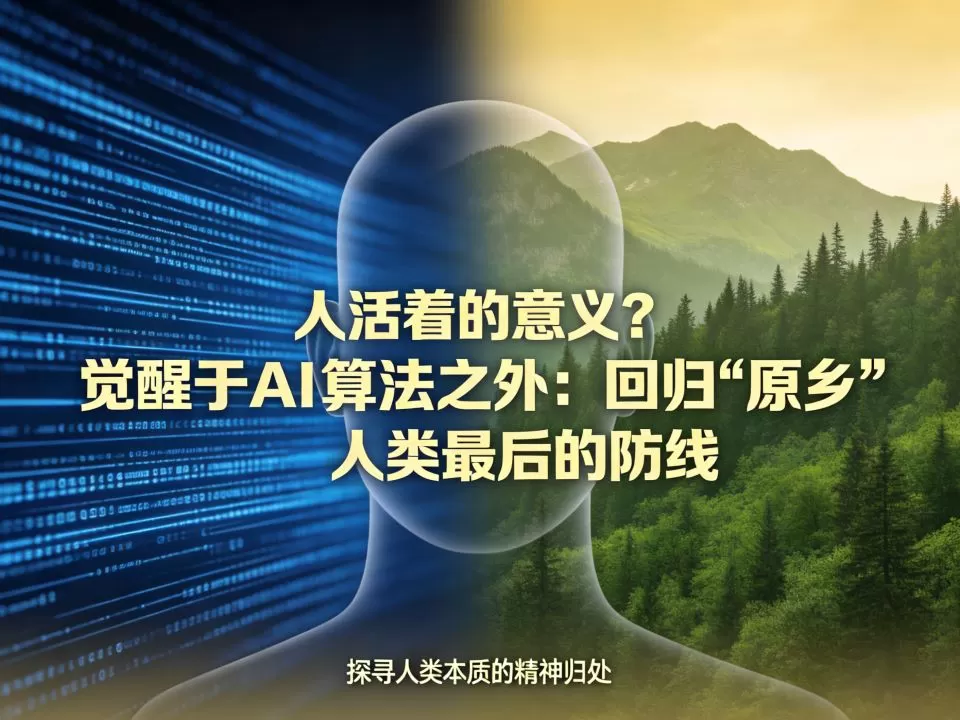 道摩社:人活着的意义?觉醒于AI算法之外:回归“原乡”,人类最后的防线。